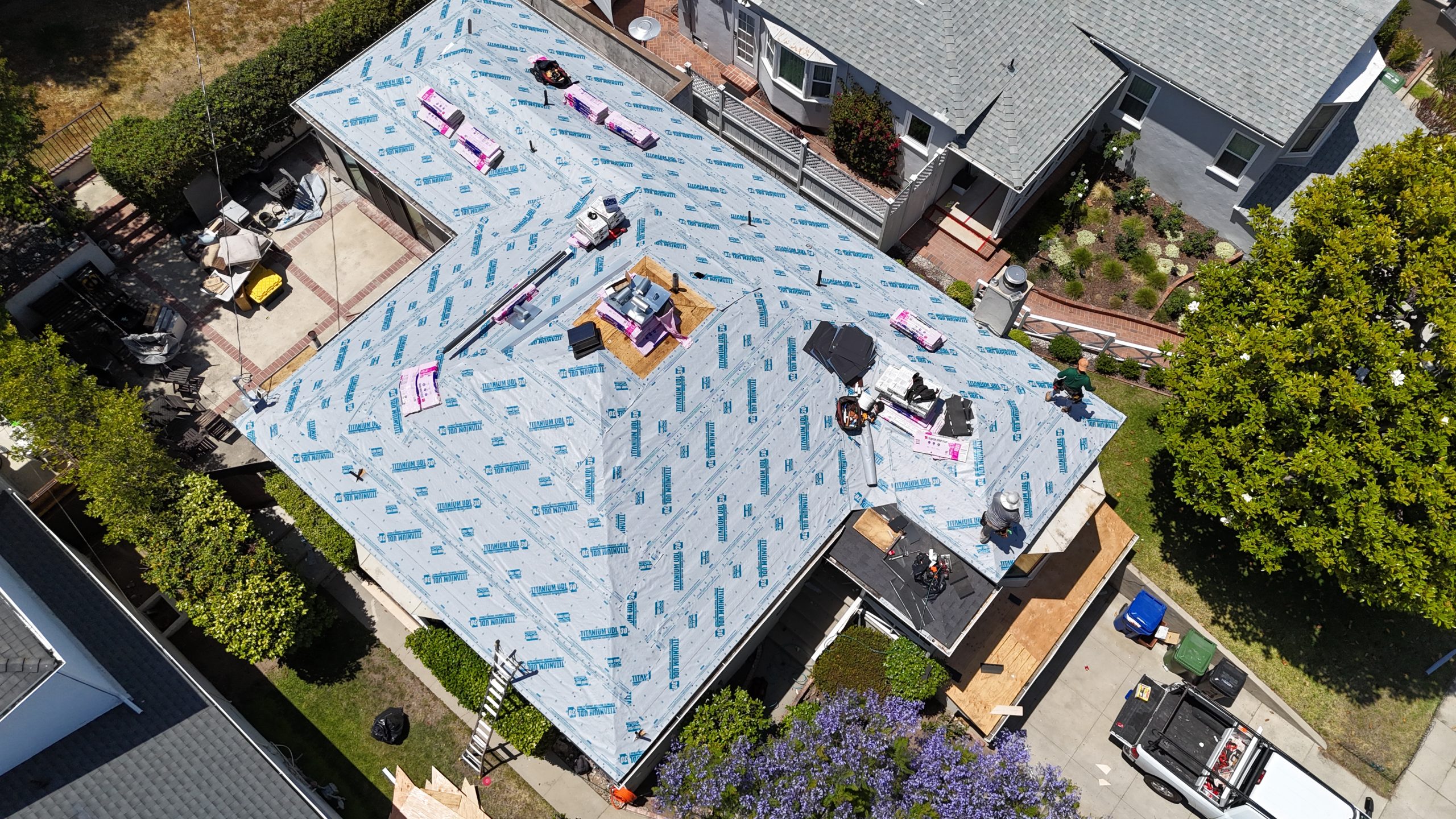 Roof covering installed on a Westchester home in Los Angeles