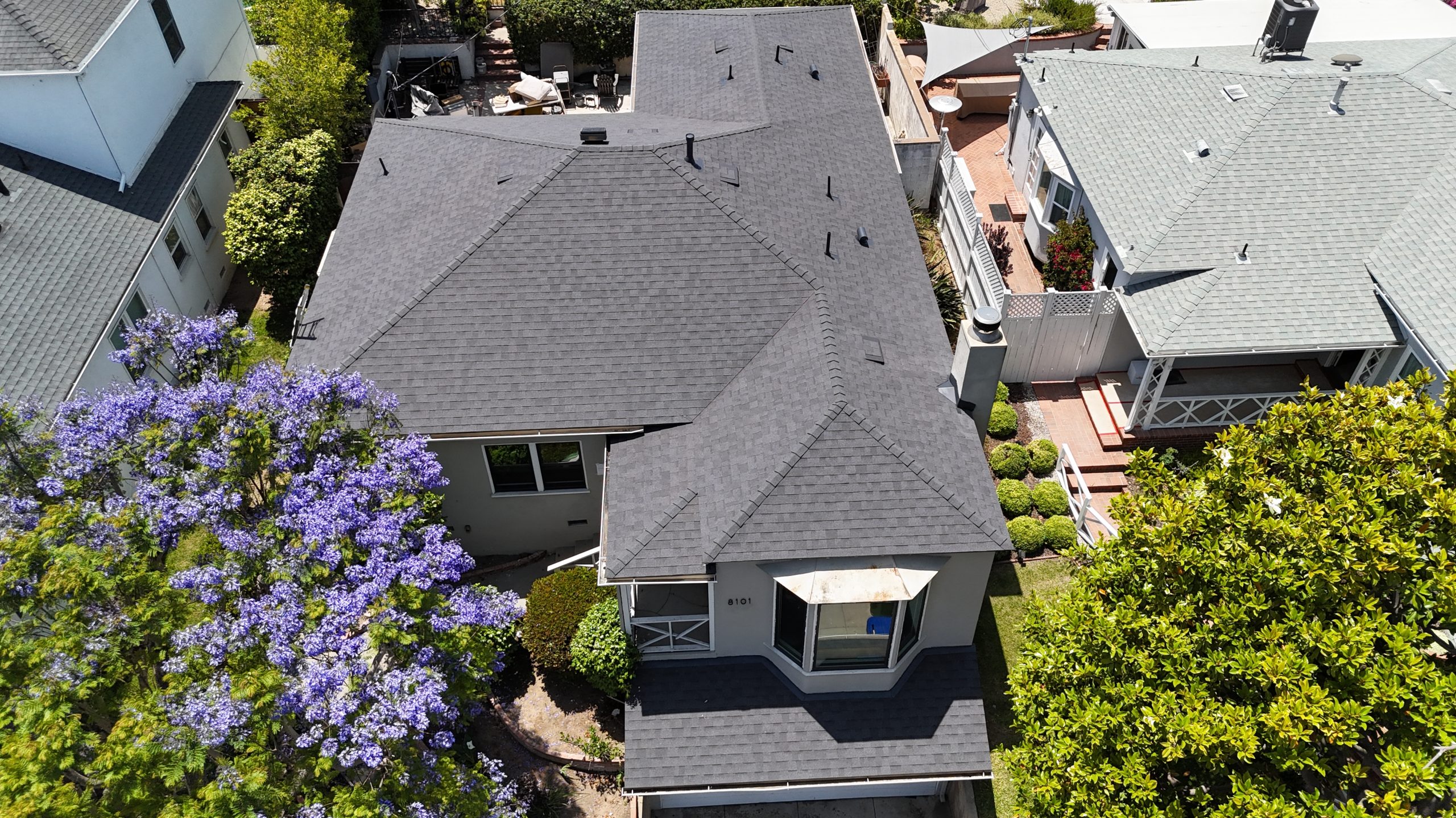 Finished roof replacement in Westchester, Los Angeles